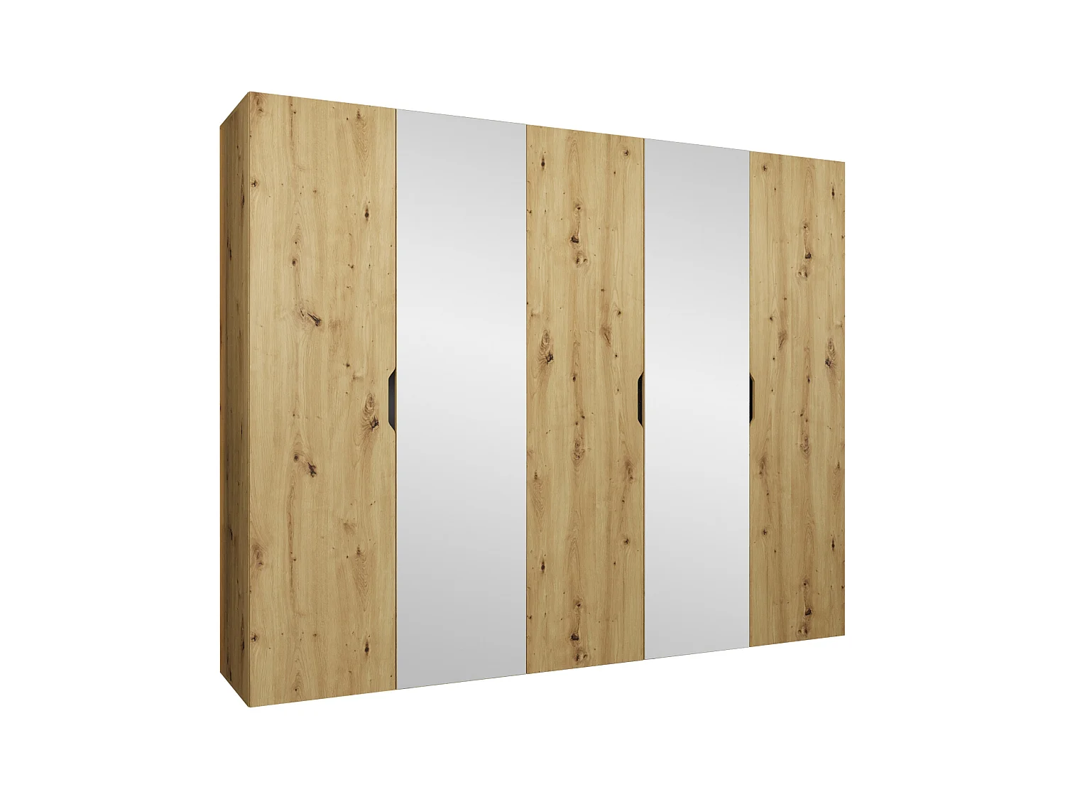Armario Hartford 516, Roble Artisan, 202x250x50cm, Puertas de armario: Con bisagras