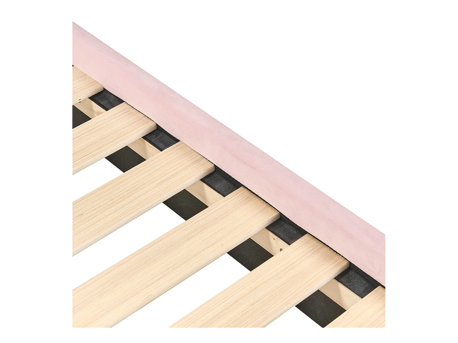 Letto per bambini coniglio Velluto LALLIAS 90 x 200 cm Rosa