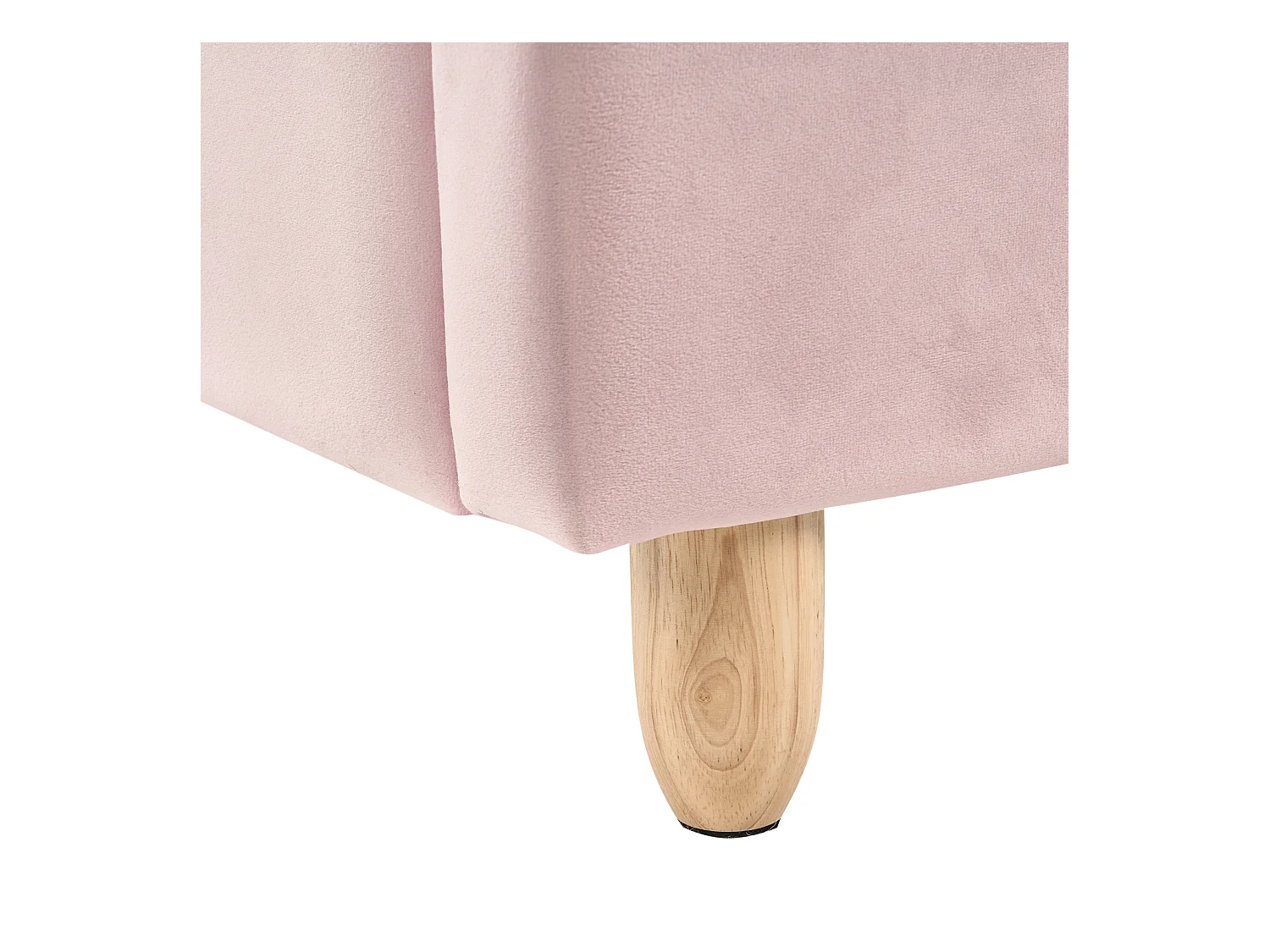 Letto per bambini coniglio Velluto LALLIAS 90 x 200 cm Rosa