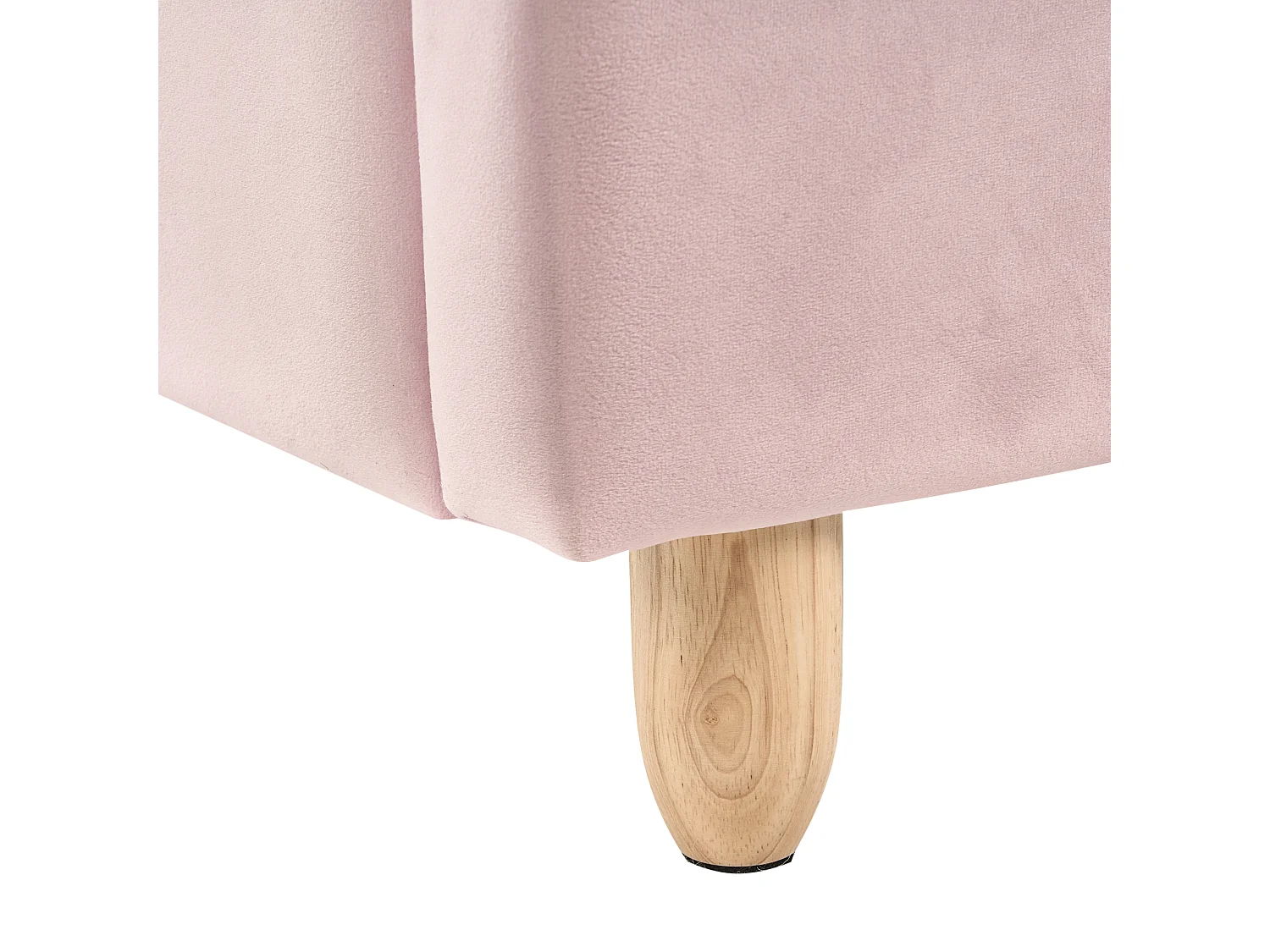 Letto per bambini coniglio Velluto LALLIAS 90 x 200 cm Rosa