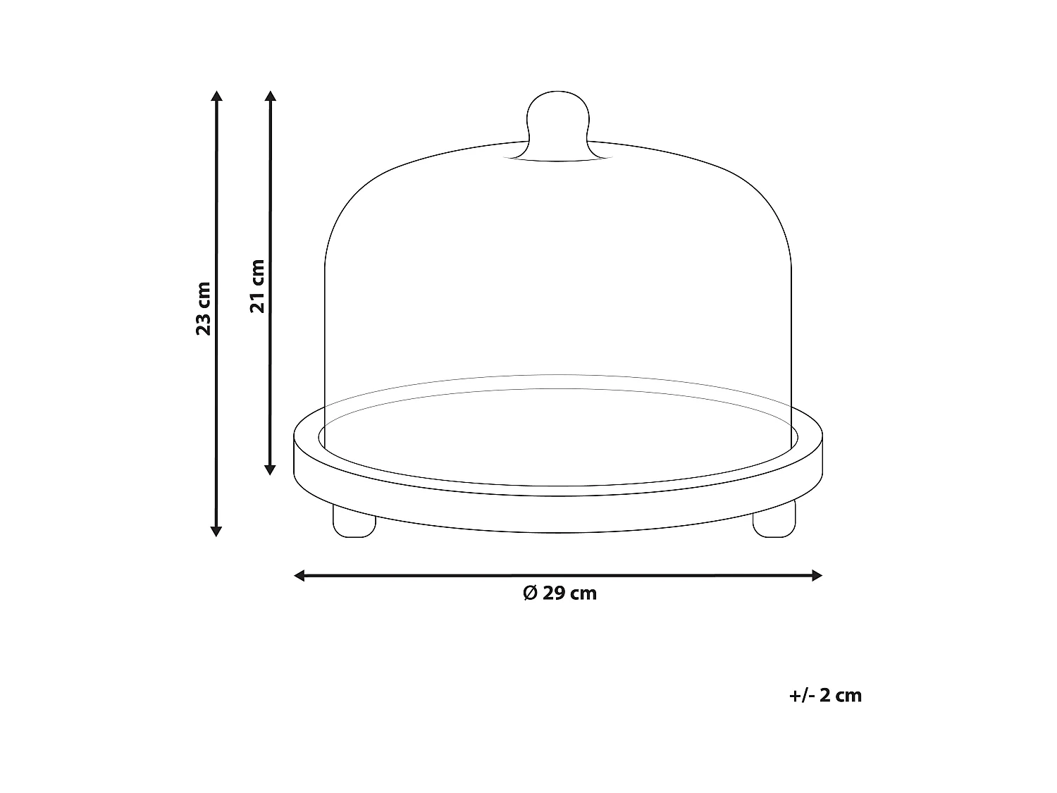 Gebakstandaard FAJUM Mangohout Lichtbruin