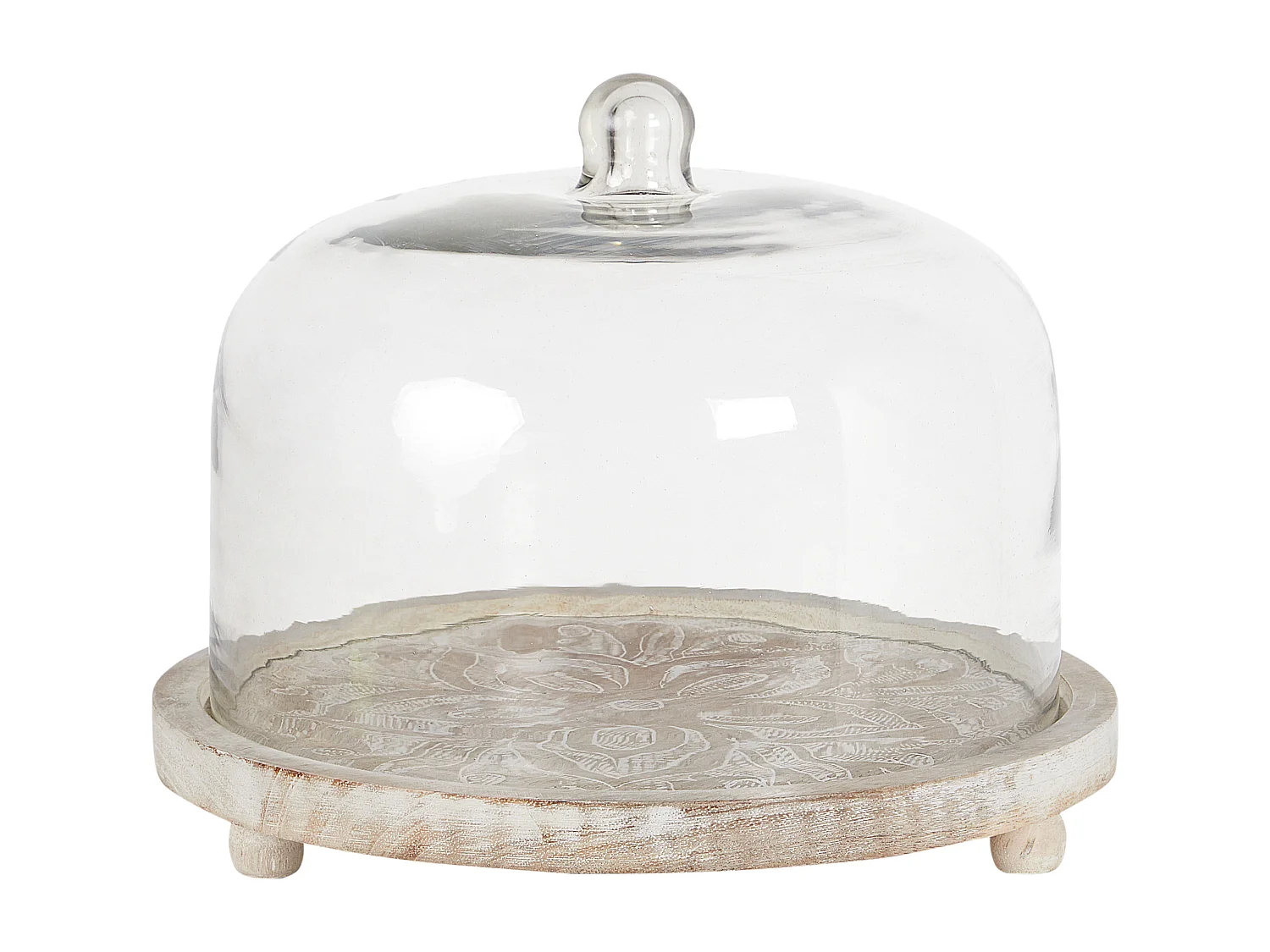 Support à gâteaux FAJUM Bois de manguier Marron clair