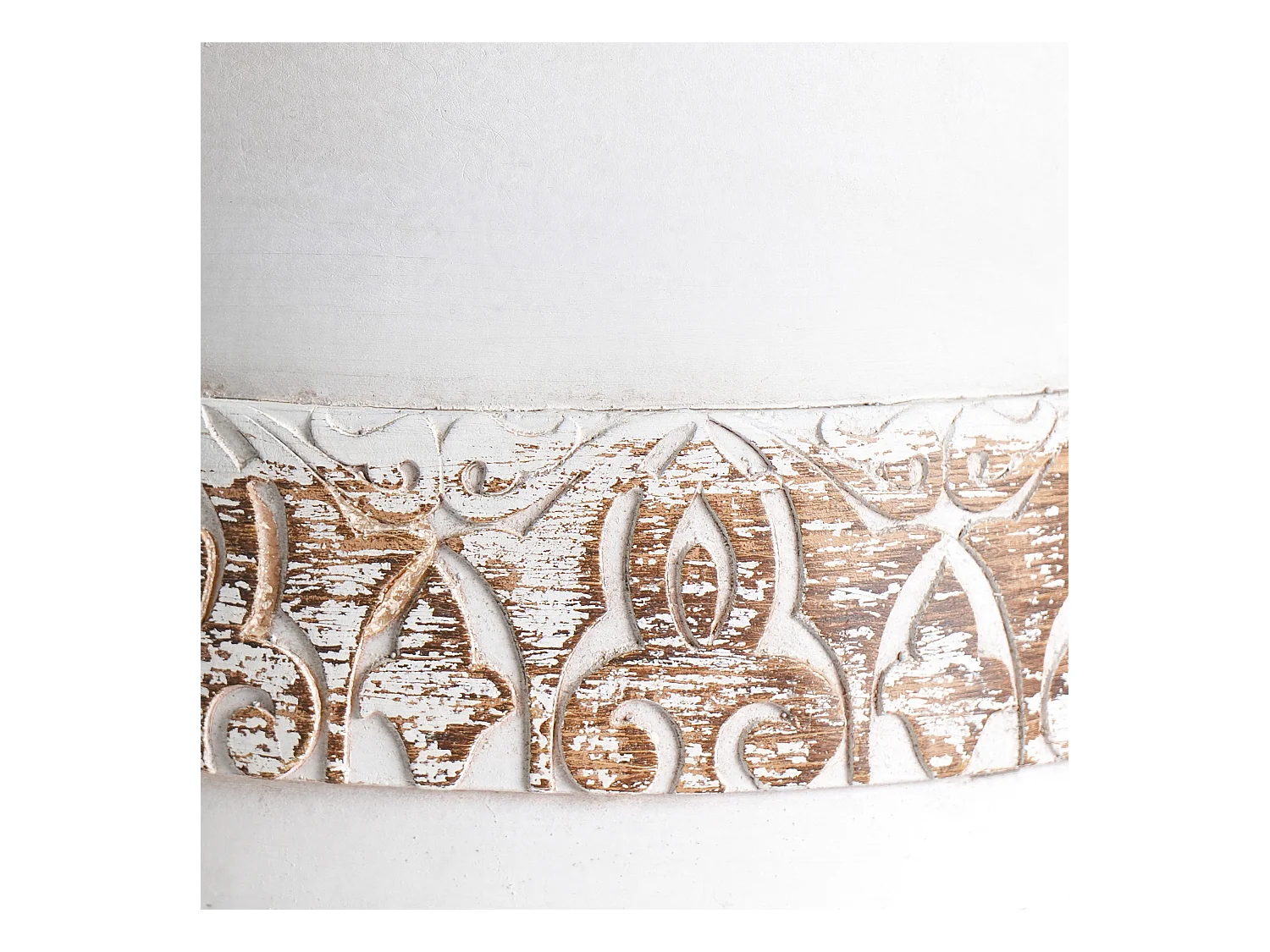 Cache-pot sur pied SKIATOS 22 cm Blanc cassé