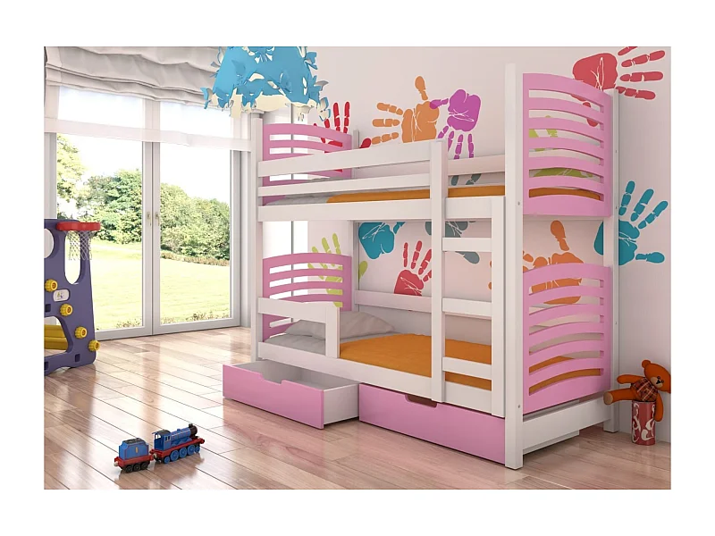 Letto Zuna (80x180)/materasso incluso/rosa