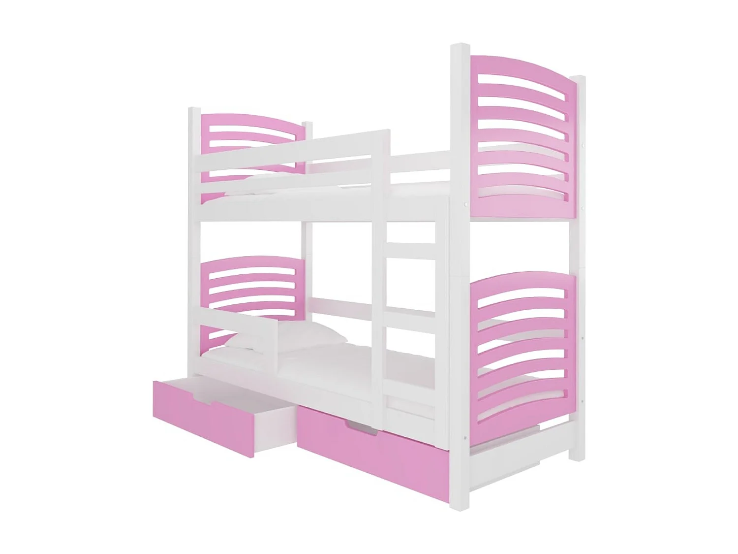 Lit Zuna (80x180)/matelas inclus/rose