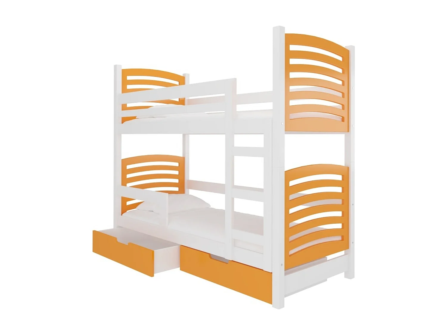 Bett Zuna (80x180)/Matratze inklusive/orange