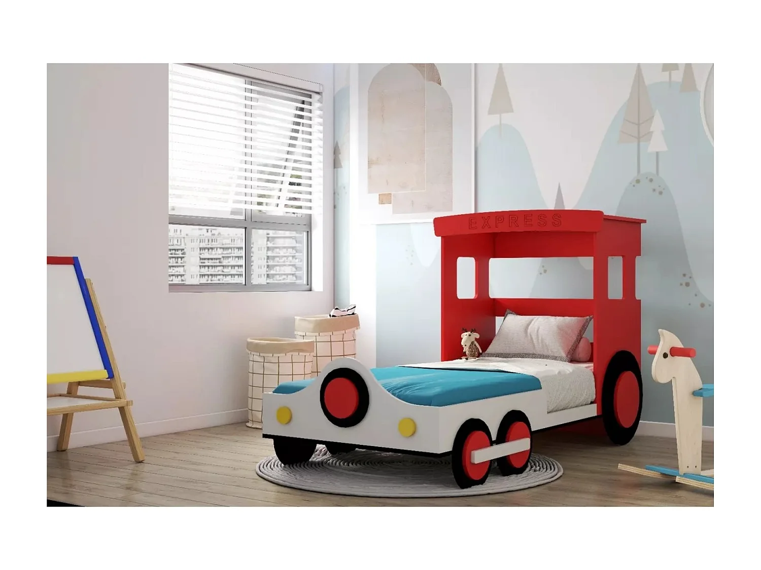 Bett Thomas (90x200)/Rot