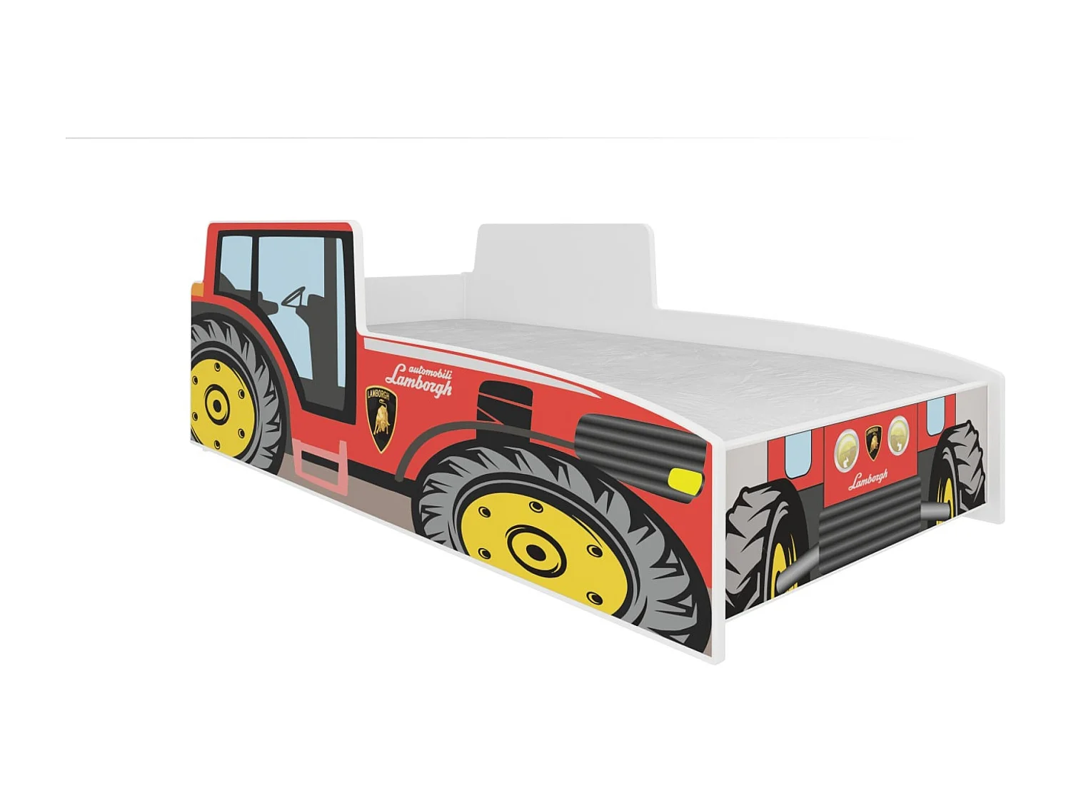 Bett Tonk (70x140)/Matratze inklusive/Rot