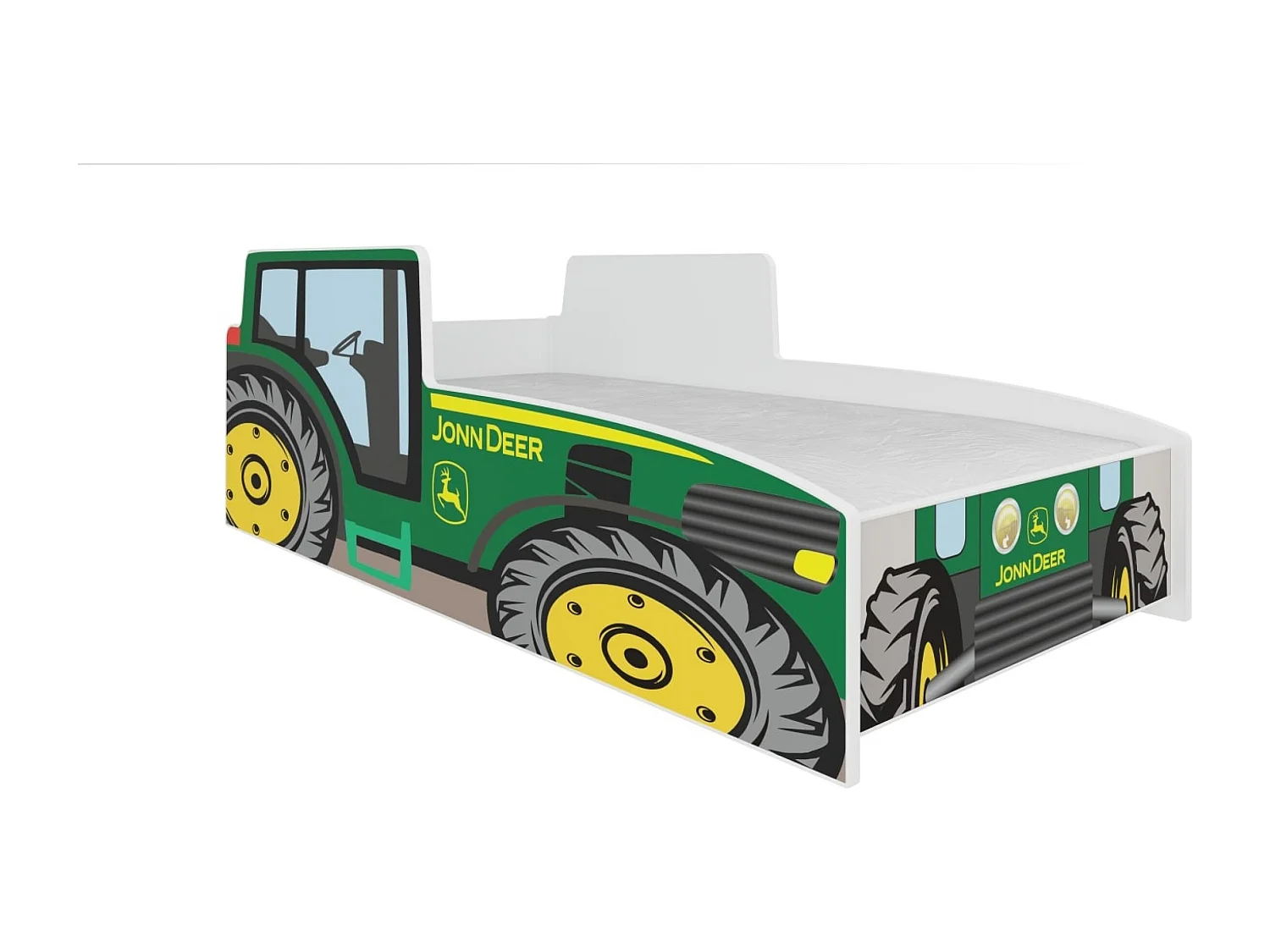 Bett Tonk (70x140)/Matratze inklusive/Grün