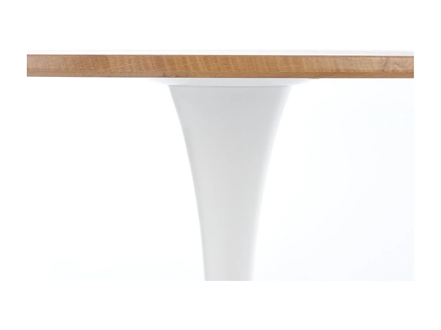 Tavolo da pranzo Sting (80x73)/MDF e metallo/rotondo/bianco e marrone