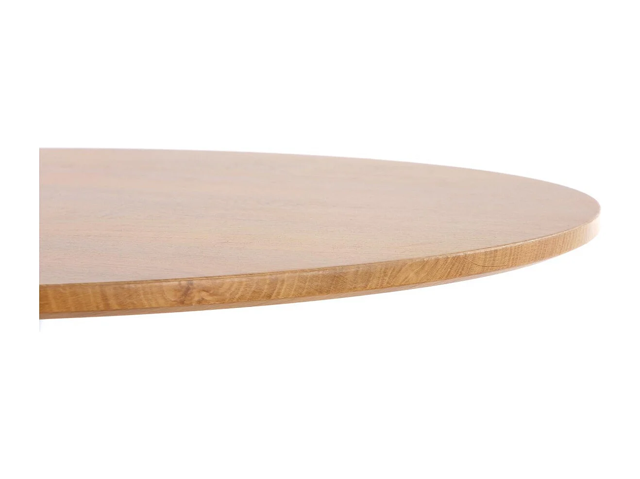 Tavolo da pranzo Sting (80x73)/MDF e metallo/rotondo/bianco e marrone