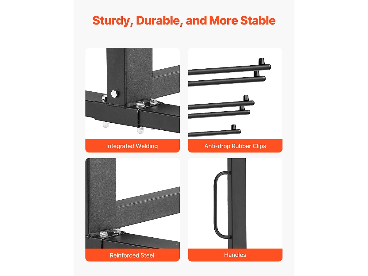 Chariot de Service SucceBuy, Support de Chaise Pliant pour 84 Chaises/12 Tables + 42 Chaises, Charge Maximale 363 kg, avec Roues et Supports en Caoutchouc