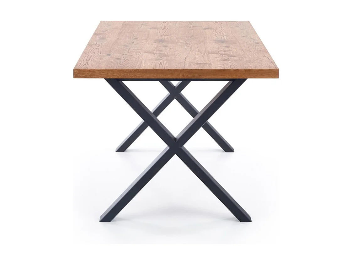 Esstisch Xavier (90x160-250)/Massivholz/Furnier/Braun