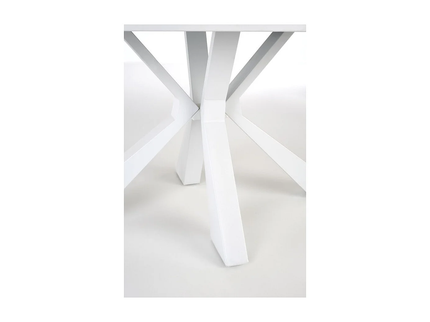 Esstisch Vivaldi (90x160-200)/MDF/Marmor Design/Weiss