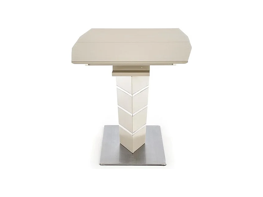 Table à manger Sorrento (80x140-180)/MDF et verre/Beige