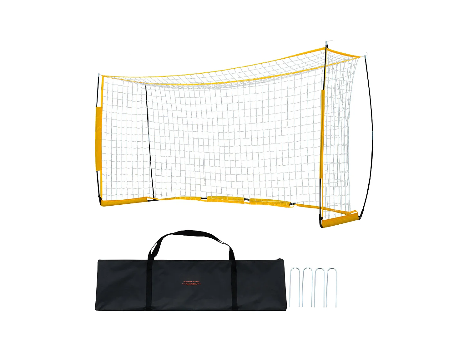 But de Football, SucceBuy But de Soccer Portable 365x183 cm avec Sac de Transport pour Enfants