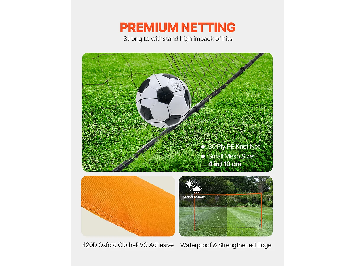 But de Football, SucceBuy But de Football Portatil 364x183 cm, Enfants, Sac de Transport, Jardin