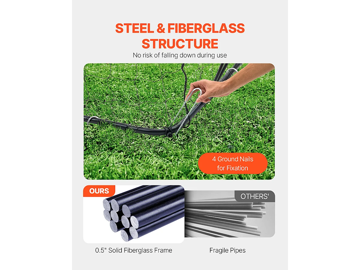 But de Football, SucceBuy But de Football Portatil 364x183 cm, Enfants, Sac de Transport, Jardin