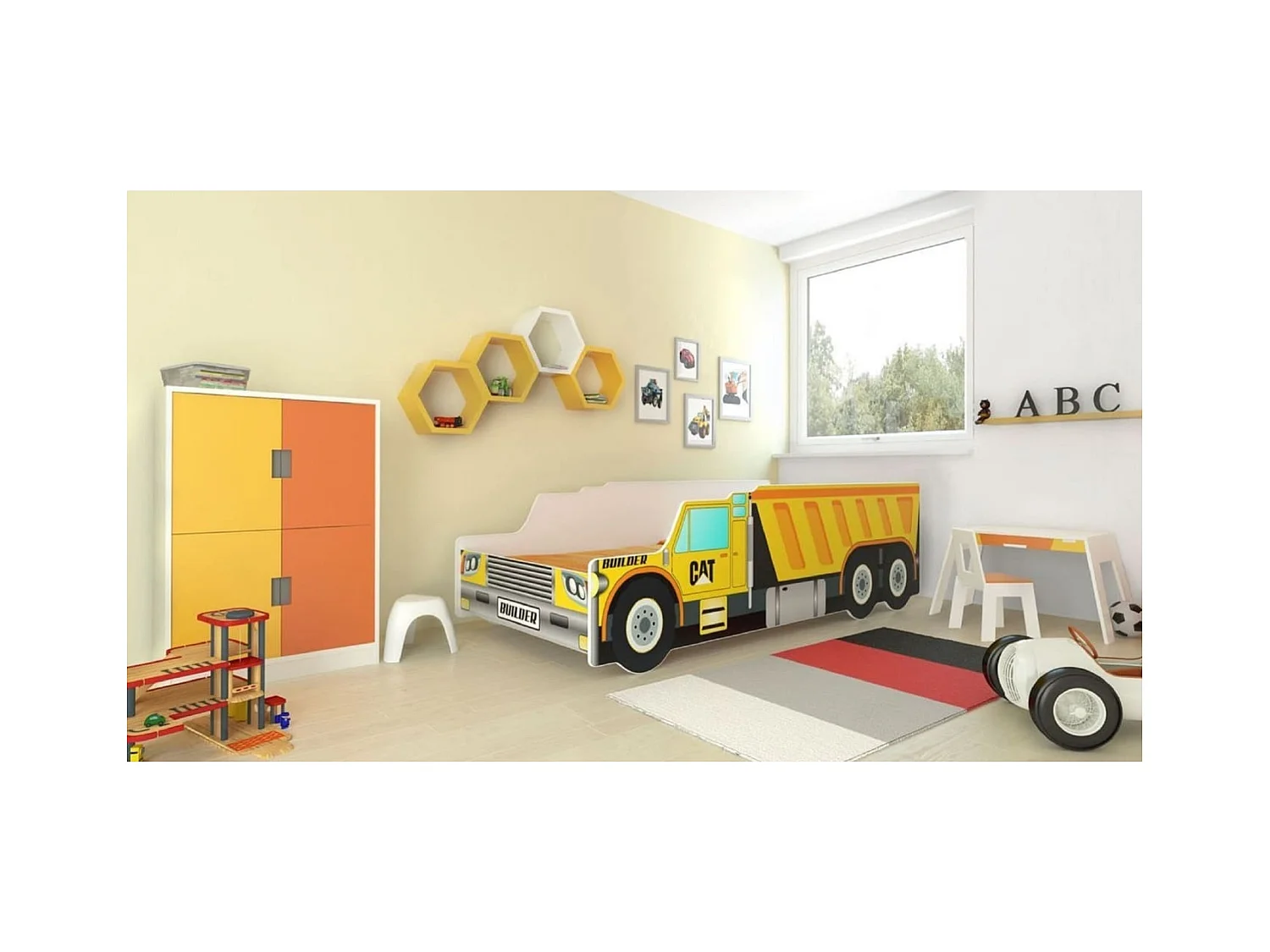 Bett Titan (70x140) /Matratze inklusive/Gelb