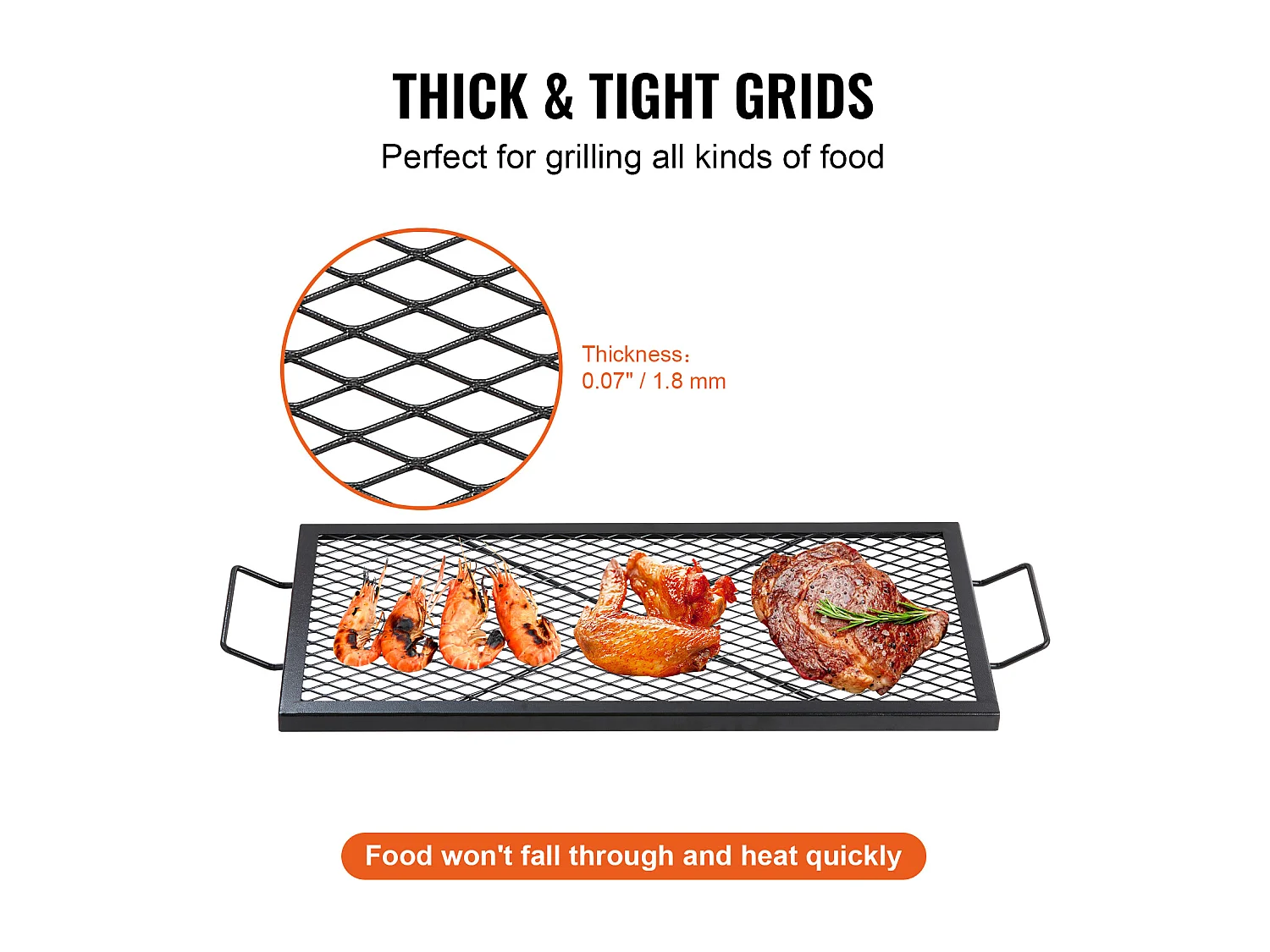 Grille de Cuisson SucceBuy pour Foyer Extérieur X-Marks de 81CM, Grille de Cuisson en Acier Robuste