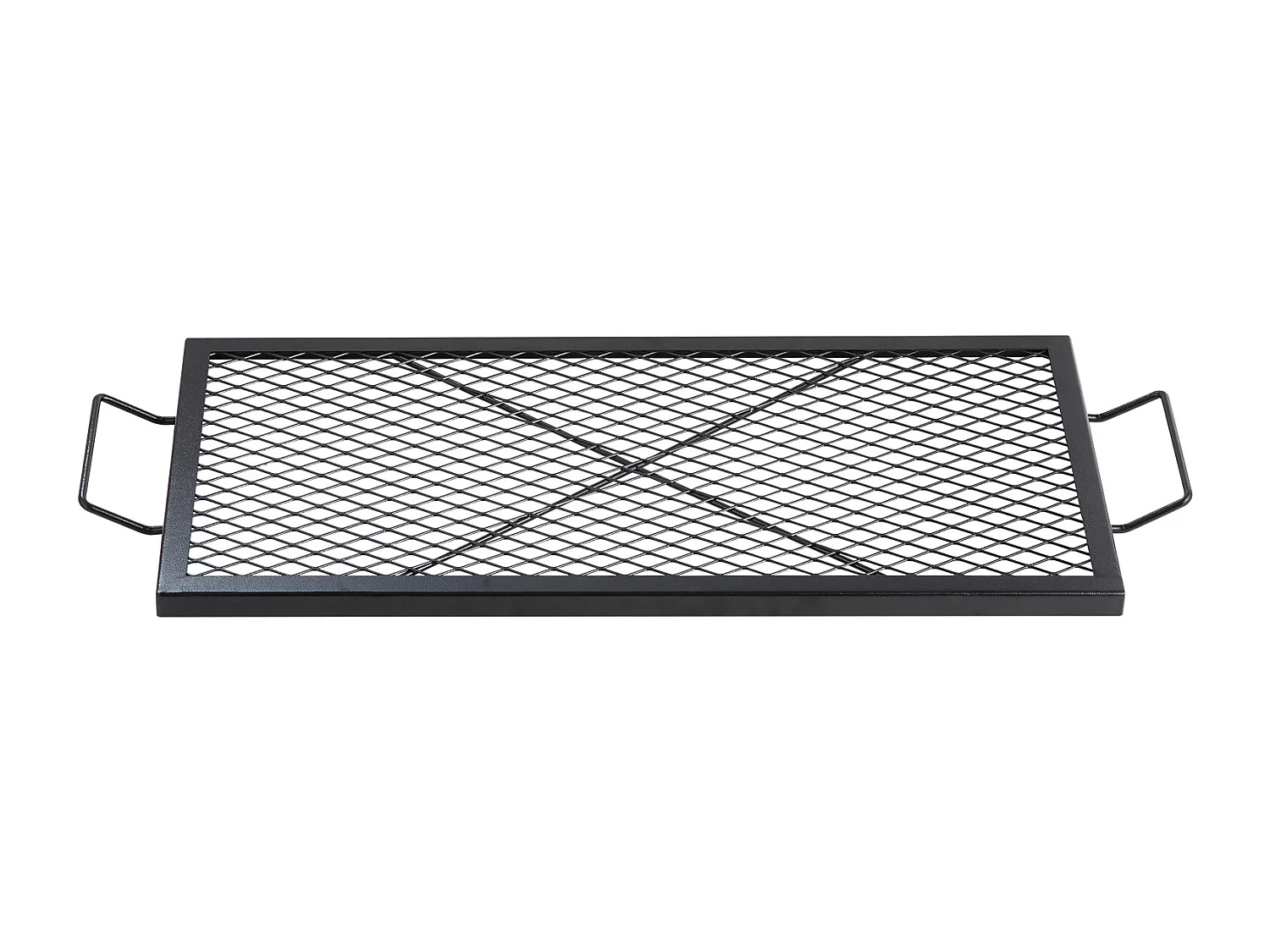 Grille de Cuisson SucceBuy pour Foyer Extérieur X-Marks de 81CM, Grille de Cuisson en Acier Robuste