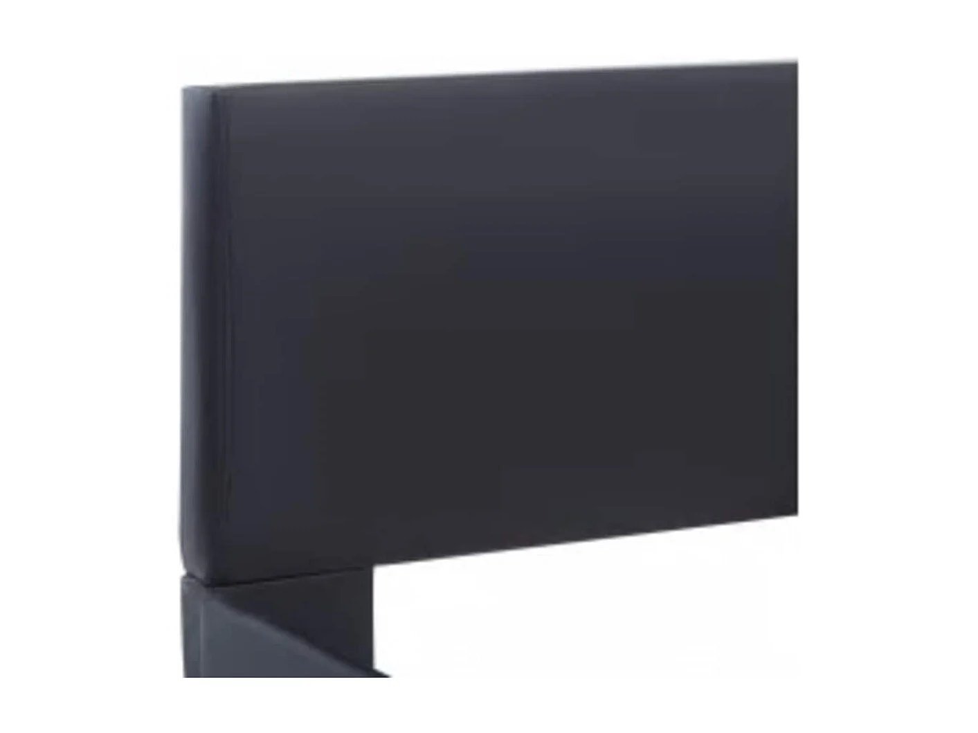 Bettgestell mit LED Schwarz Kunstleder 140×200 cm