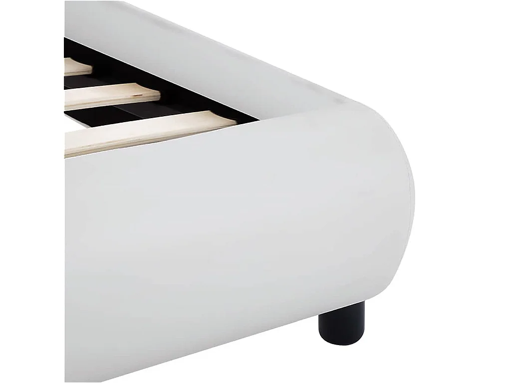 Giroletto con LED senza Materasso Bianco 180x200 cm