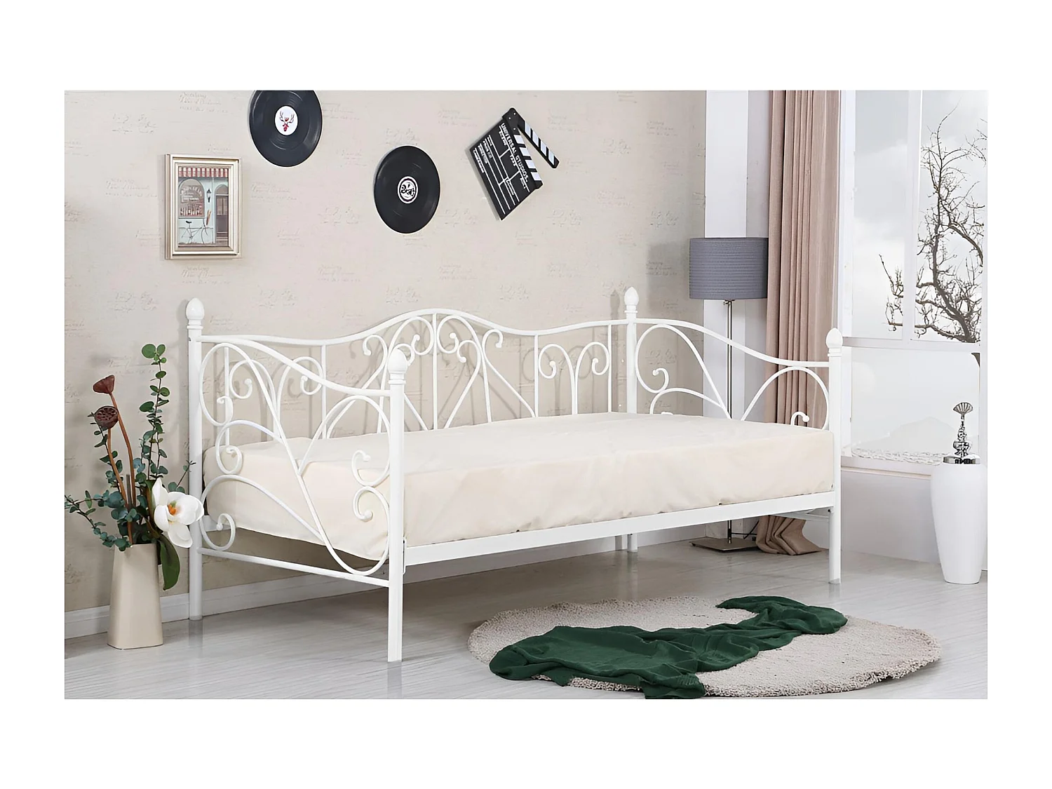 Letto Sumatra XS (90x200)/bianco