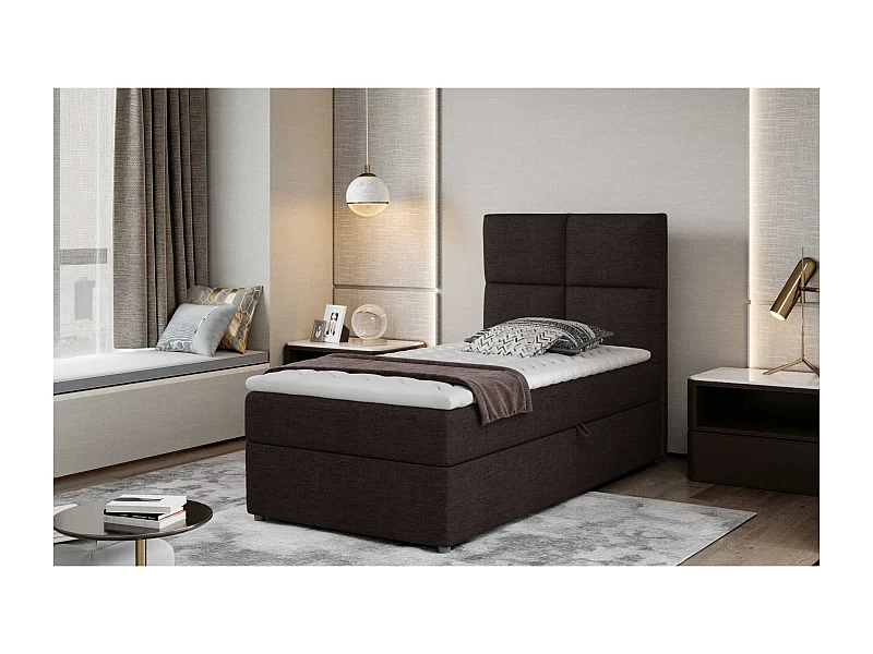 Boxspringbett  Marela (90x200)/Matratze inklusive/braun