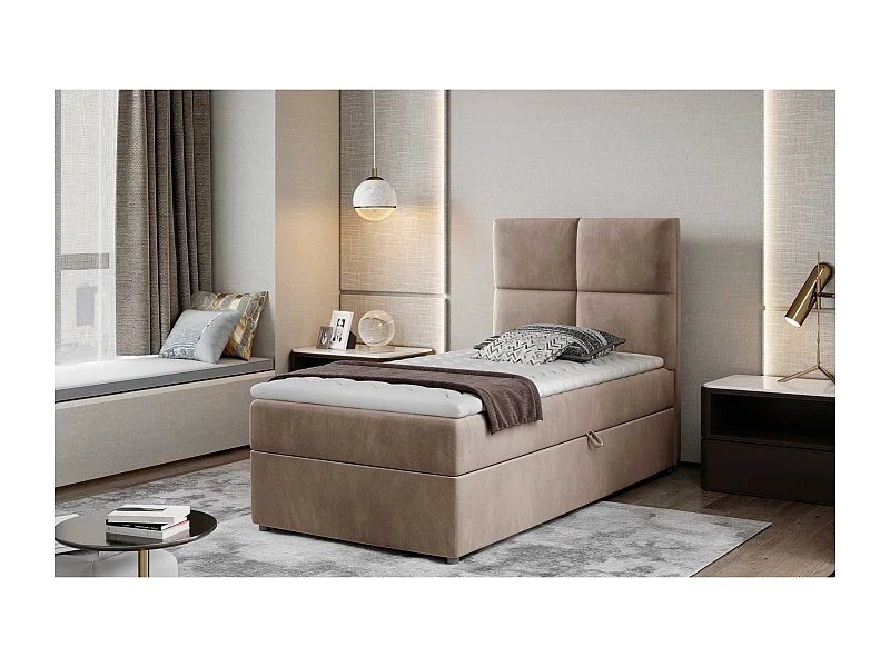 Boxspringbett  Marela (90x200)/Matratze inklusive/braun