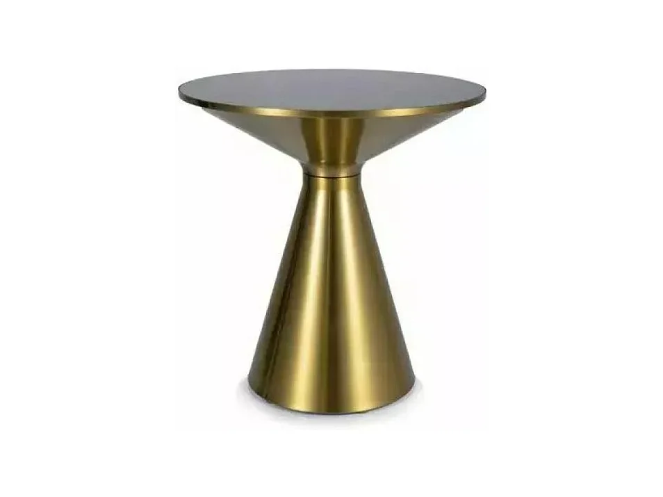 Tavolino Seti/Vetro/Metallo/Nero&Oro