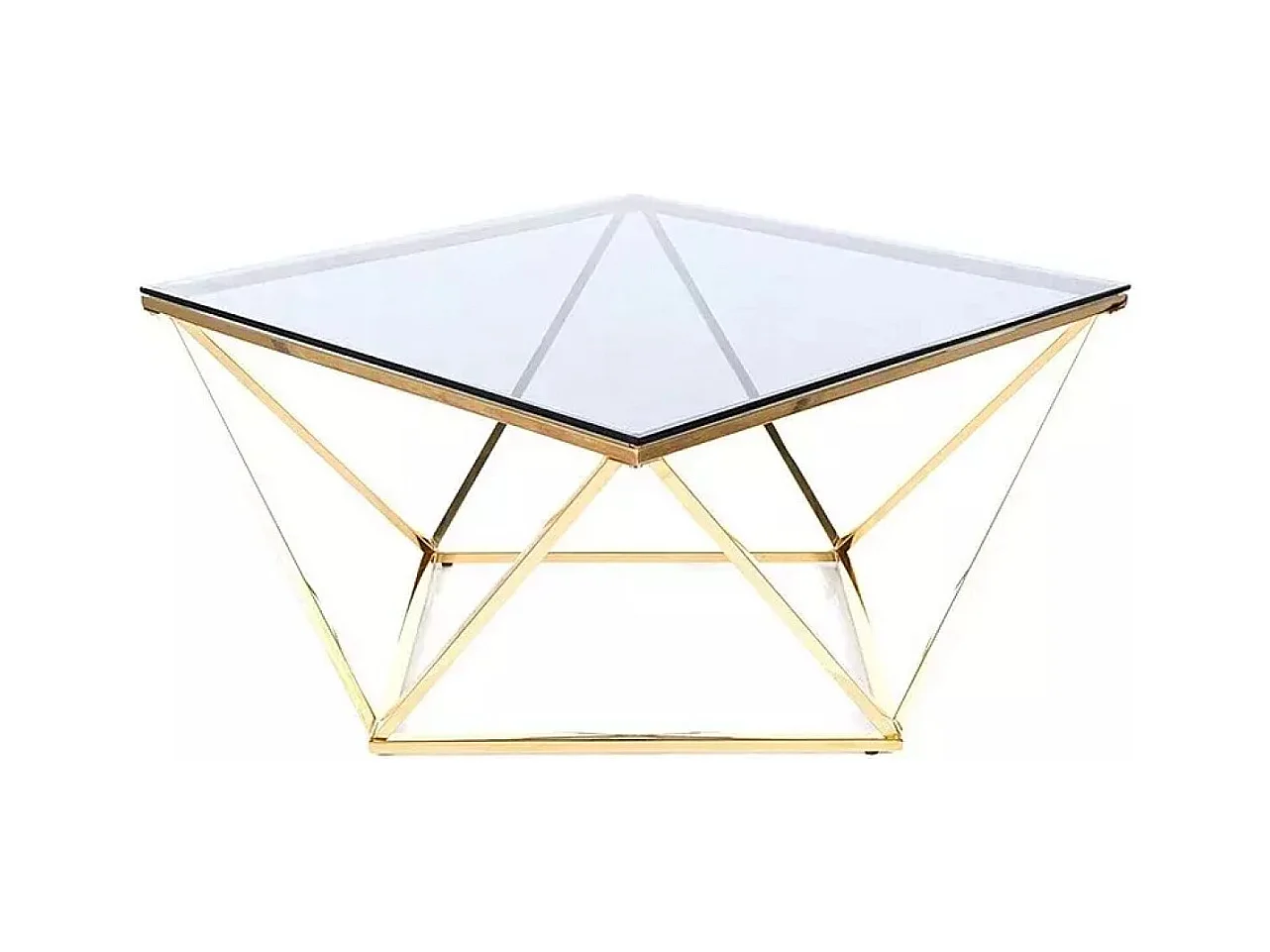 Tavolino Silver G/Vetro/metallo/Oro