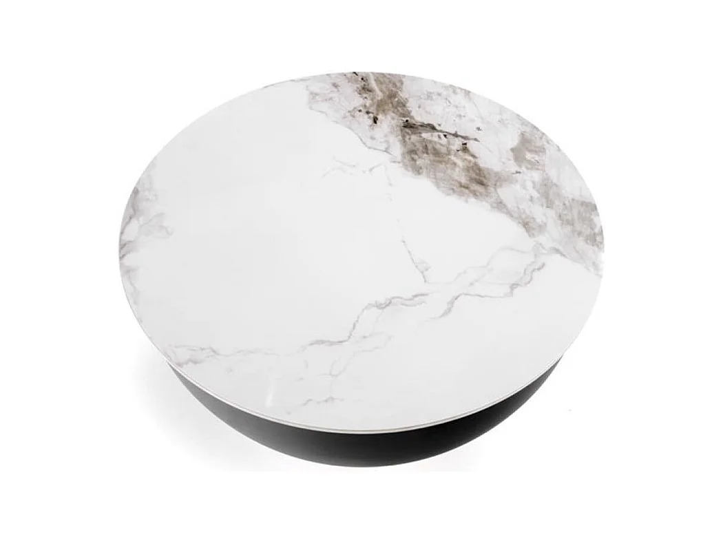 Tavolino Sessel XL/Ceramica/Metallo prezioso/Acciaio/NeroEOro