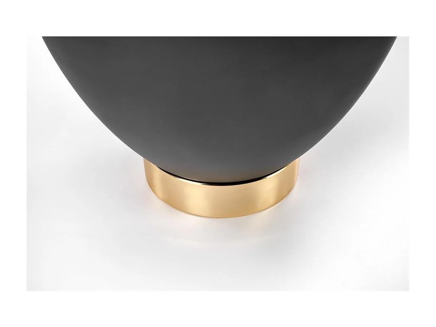 Table d'appoint Sessel XL/Céramique/Métal précieux/Acier/Noir&Or