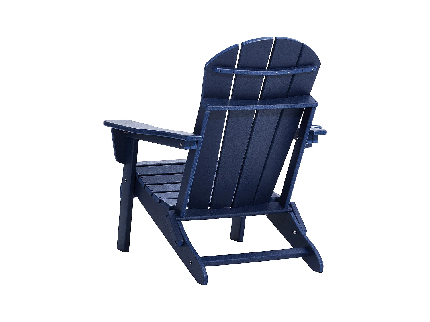 Fauteuil de Jardin, SucceBuy Ensemble de Chaise Adirondack de 2, Plastique Pliant Tout Temps, Foyer, Bleu Marine