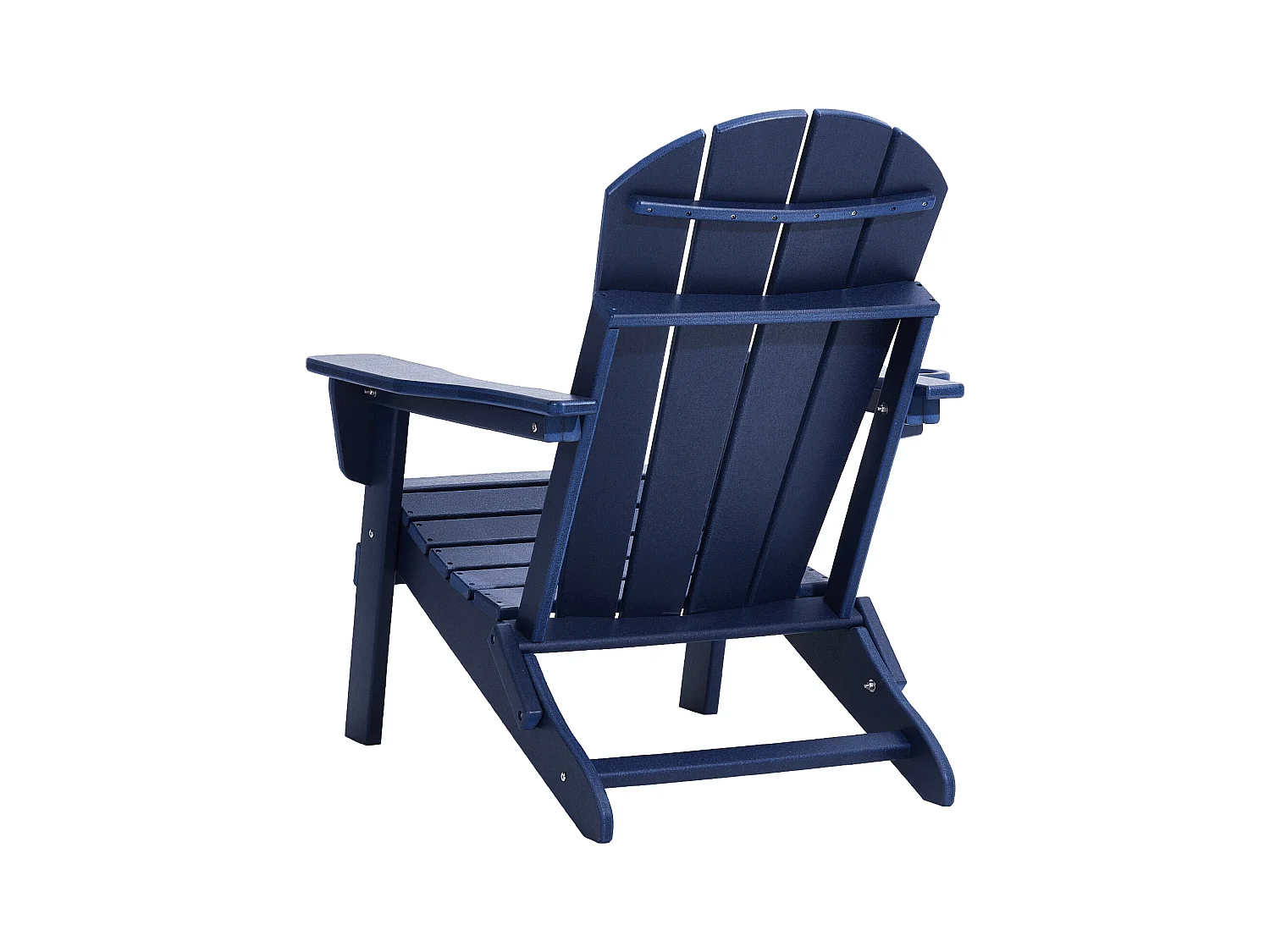 Fauteuil de Jardin, SucceBuy Ensemble de Chaise Adirondack de 2, Plastique Pliant Tout Temps, Foyer, Bleu Marine