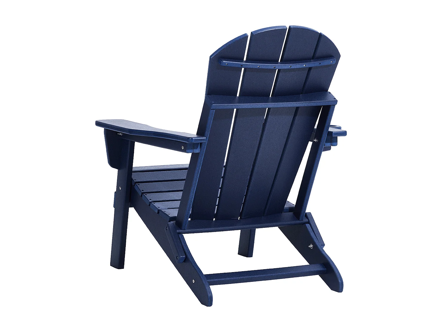 Fauteuil de Jardin, SucceBuy Ensemble de Chaise Adirondack de 2, Plastique Pliant Tout Temps, Foyer, Bleu Marine
