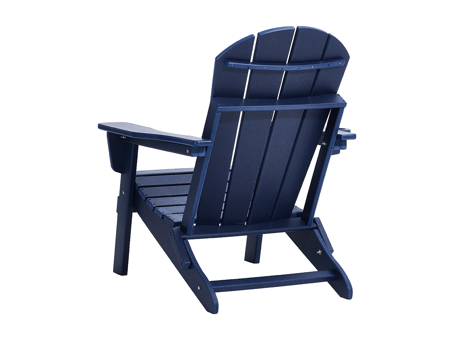 Fauteuil de Jardin, SucceBuy Ensemble de Chaise Adirondack de 2, Plastique Pliant Tout Temps, Foyer, Bleu Marine