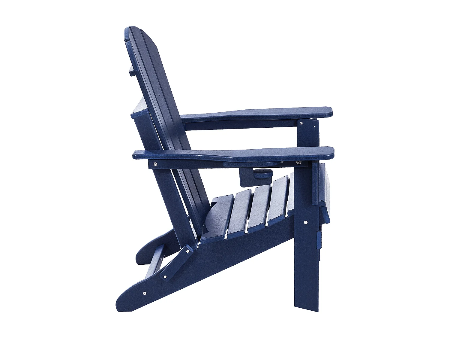 Fauteuil de Jardin, SucceBuy Ensemble de Chaise Adirondack de 2, Plastique Pliant Tout Temps, Foyer, Bleu Marine