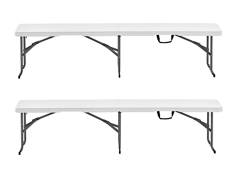 Sportbank SucceBuy 1,8 m, Set van 2, Draagbare Buitenzetel voor Picknick en Camping