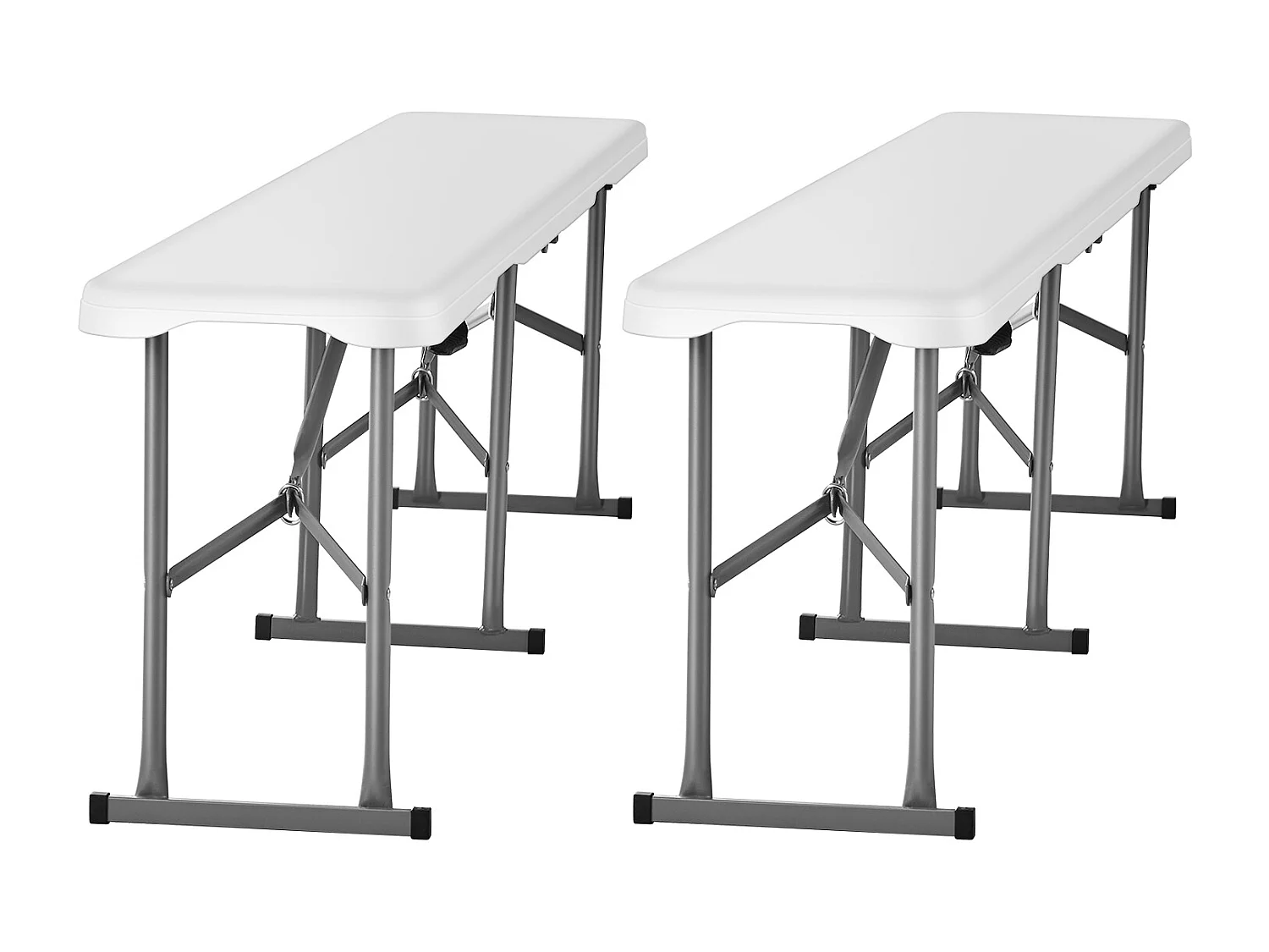 Banc de Sport SucceBuy 1,8 m, Lot de 2, Siège Extérieur Portable pour Pique-nique et Camping