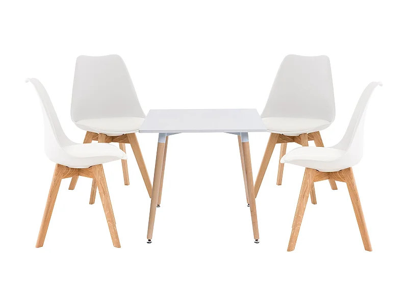 Ensemble de salle à manger - Table + 4 Chaises - Lente