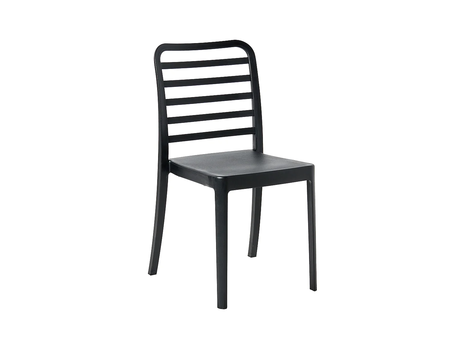 Zestaw 4 krzeseł barowych SECEDA Materiał syntetyczny Czarny