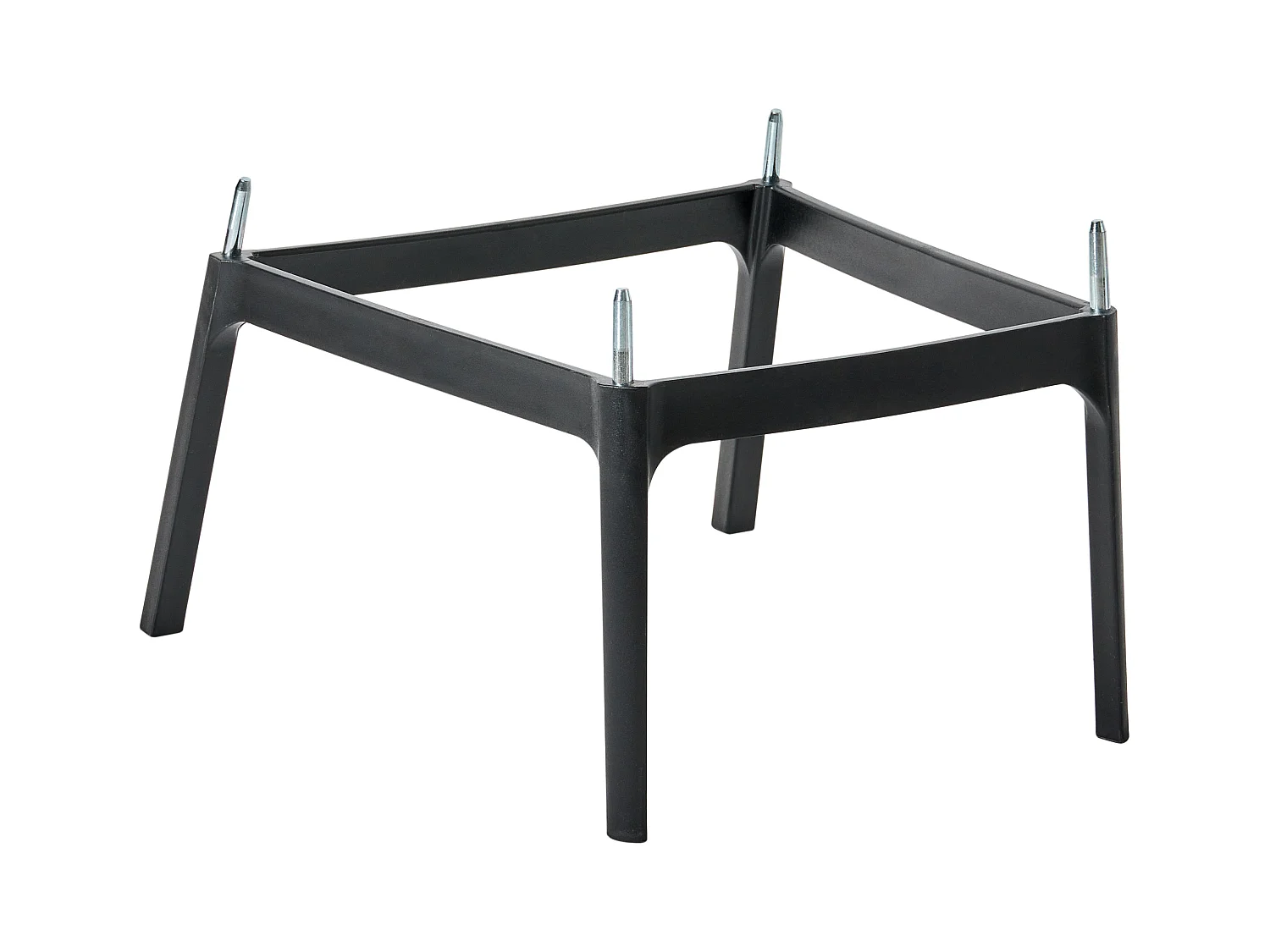 Zestaw 4 krzeseł barowych SECEDA Materiał syntetyczny Czarny