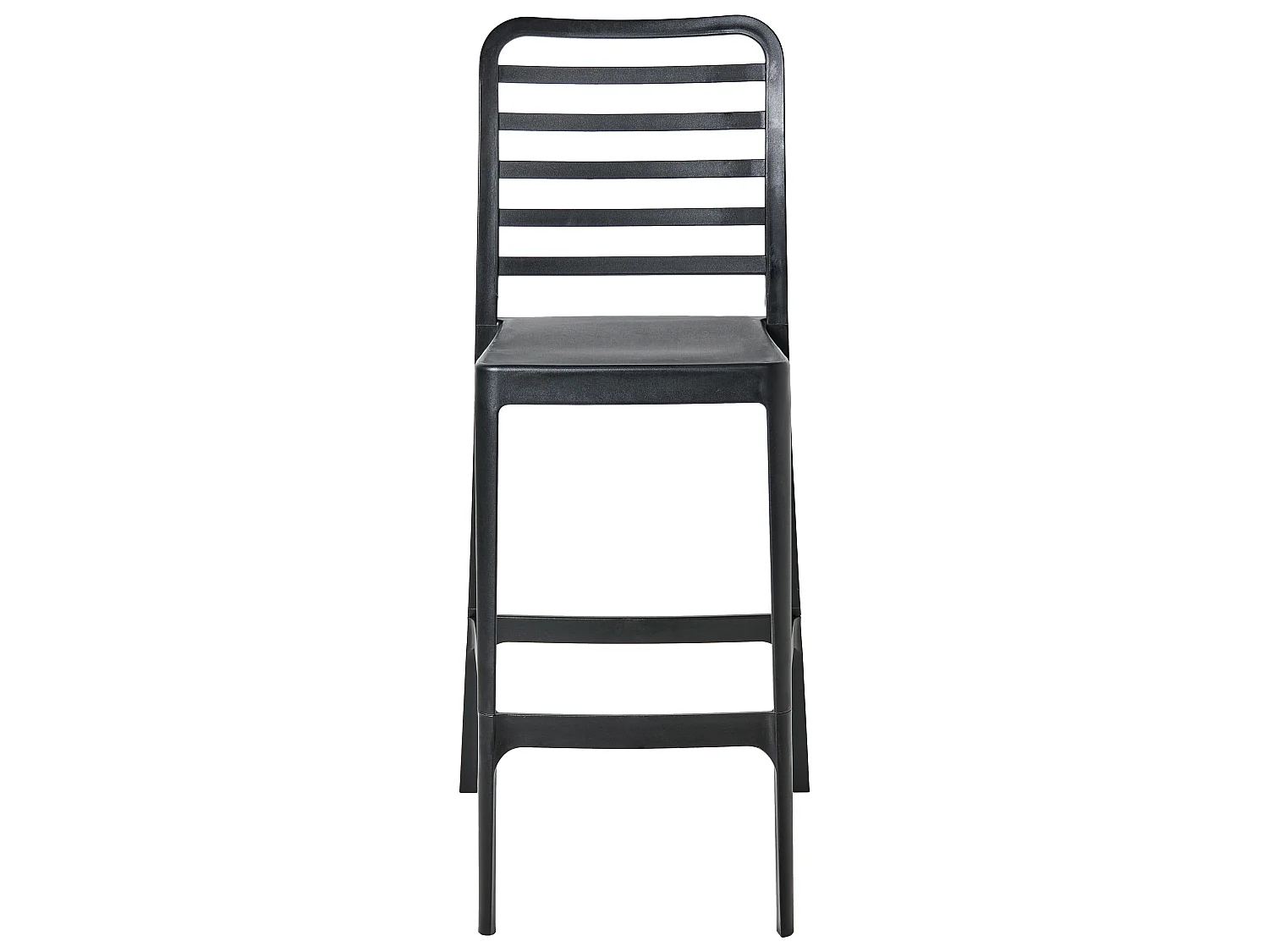 Lot de 4 chaises de bar SECEDA 2 en 1 Matière synthétique Noir