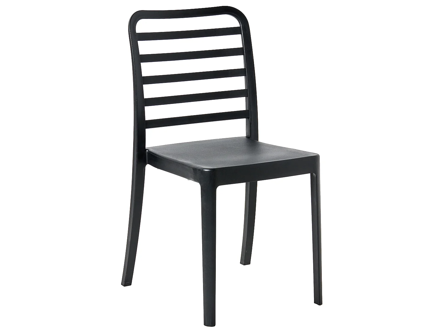 Lot de 4 chaises de bar SECEDA 2 en 1 Matière synthétique Noir