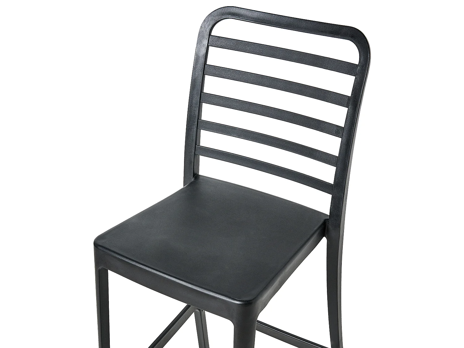 Lot de 4 chaises de bar SECEDA 2 en 1 Matière synthétique Noir