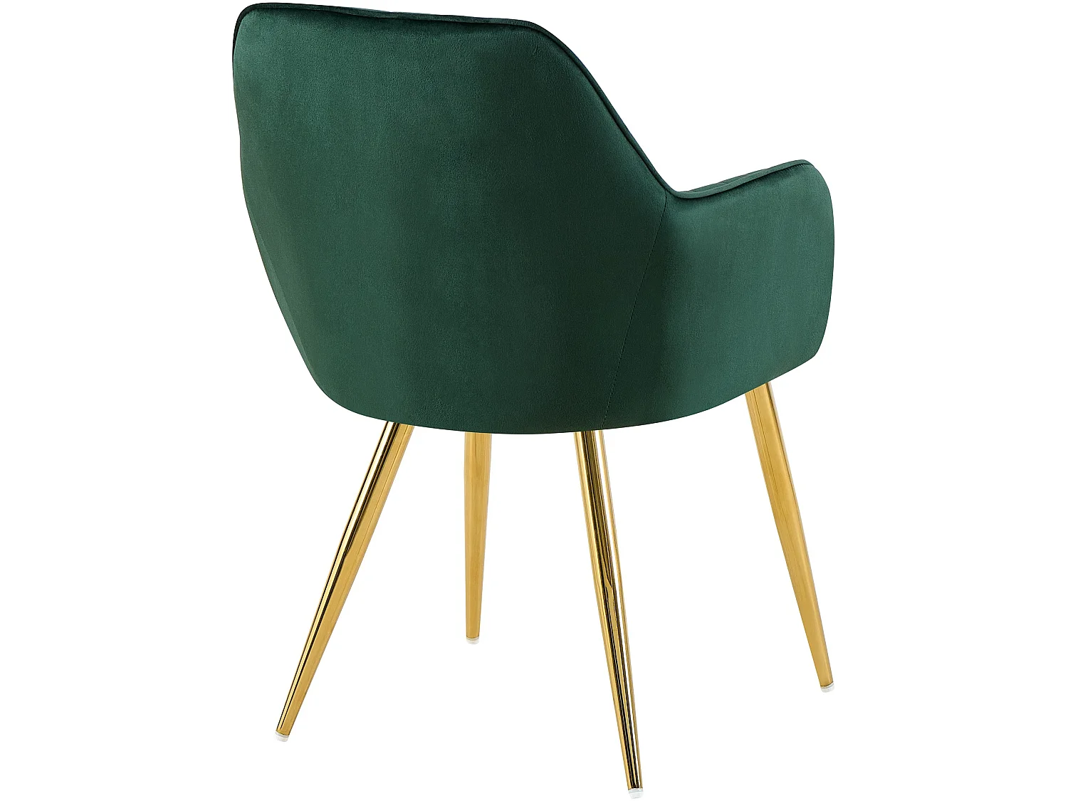 chaises avec accoudoirs - Velours & Or - Vert - Cheryl