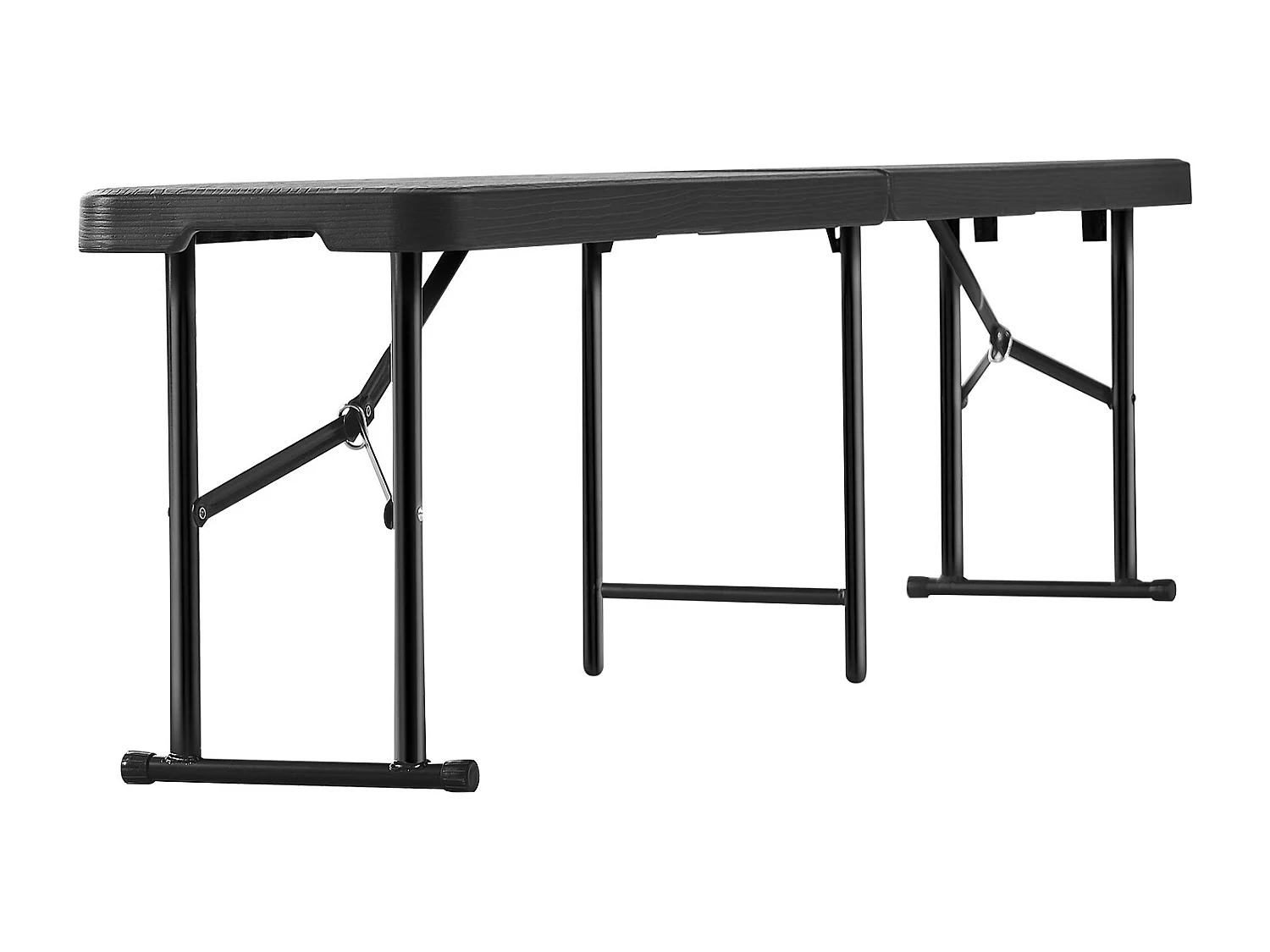 Banc de Sport SucceBuy, Banc Pliant en Plastique, 1,8 m, Siège Extérieur avec Poignée de Transport, pour Pique-Nique et Camping