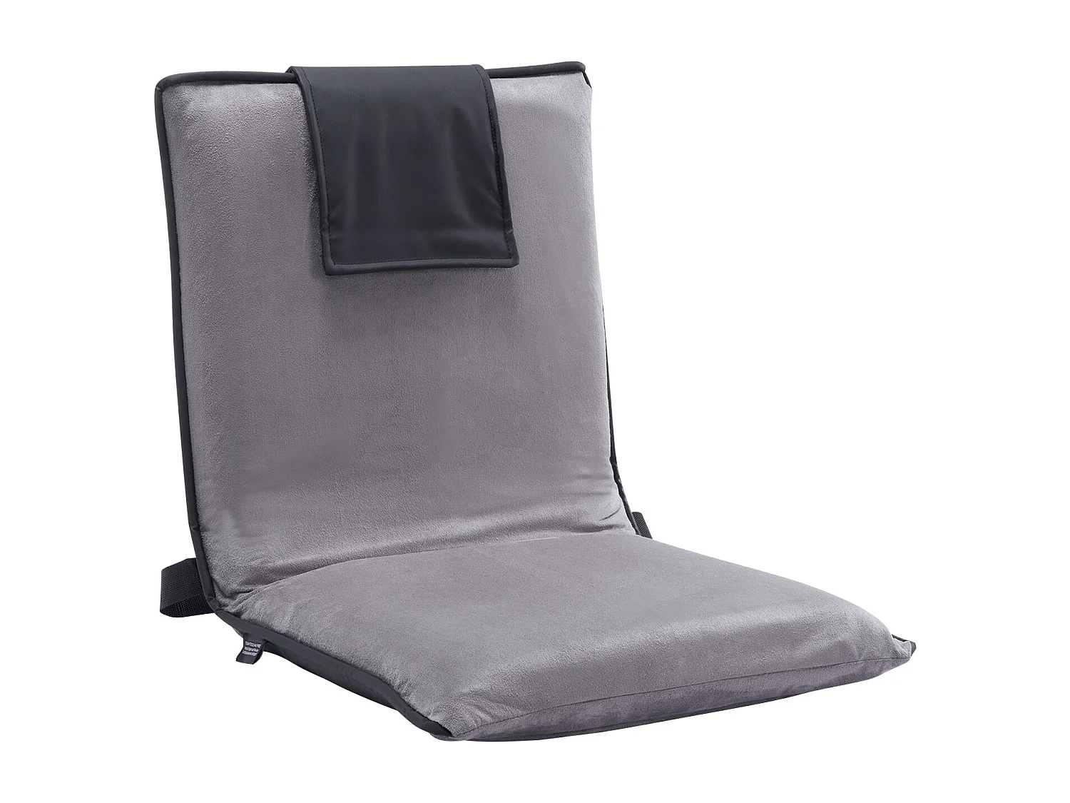 Fauteuil de Sol SucceBuy, Chaise de Sol avec Dossier, 6 Positions Réglables, Siège Rabattable, pour Enfants et Adultes, Gris